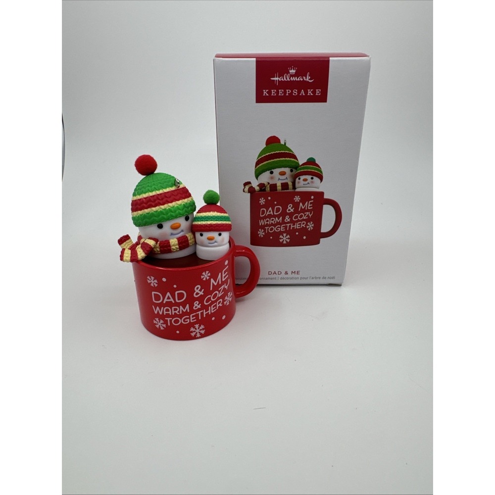 2023 Hallmark Ornament "DAD & ME"    WARM AND COZY TOGETHER